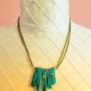 Turquoise double-stranded Janna Conner Necklace